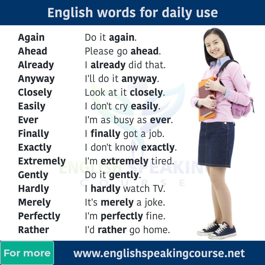 Daily Use Smart English Words Vocabulary