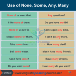 Use of None, Some, Any, Many