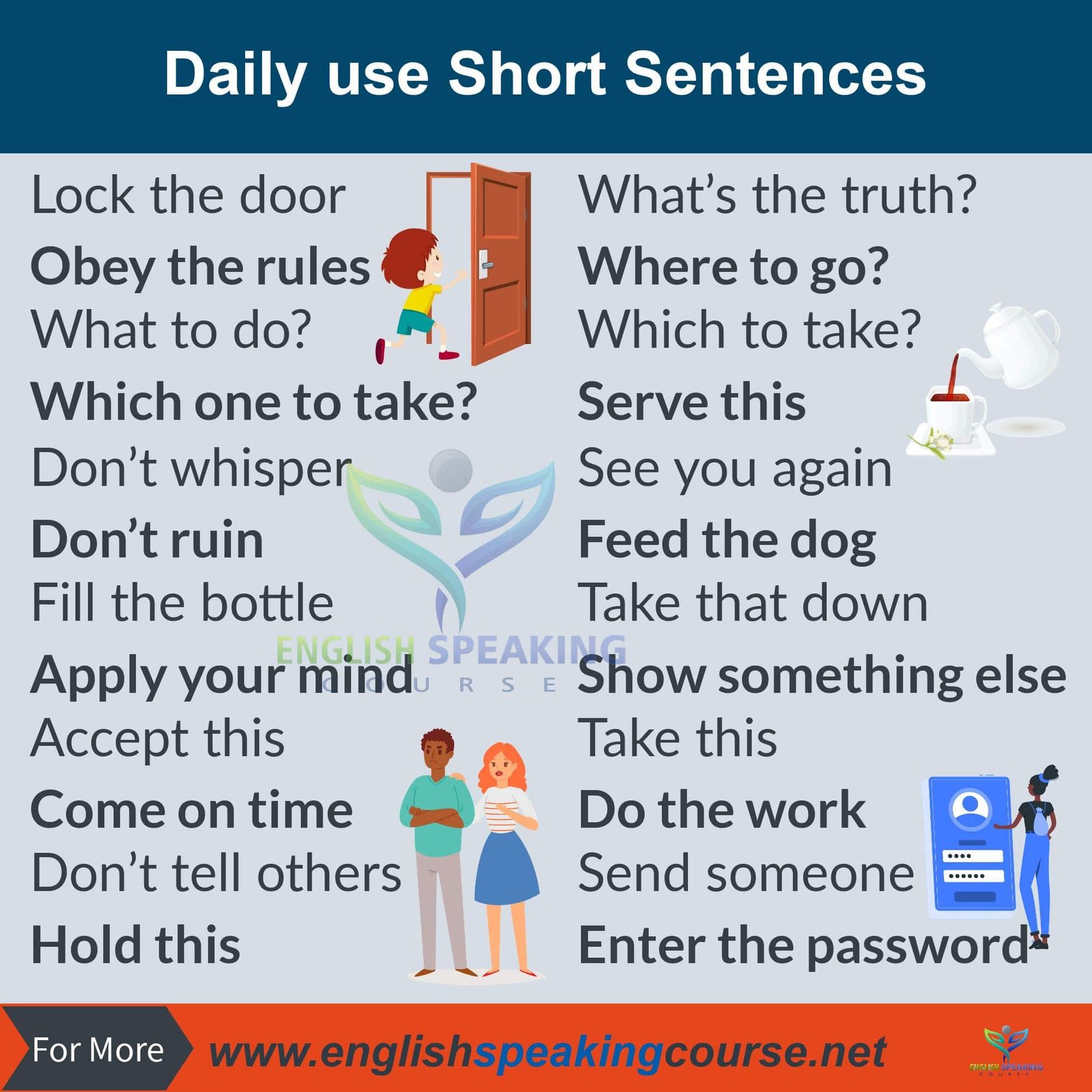 Short Sentences In English For Daily Use