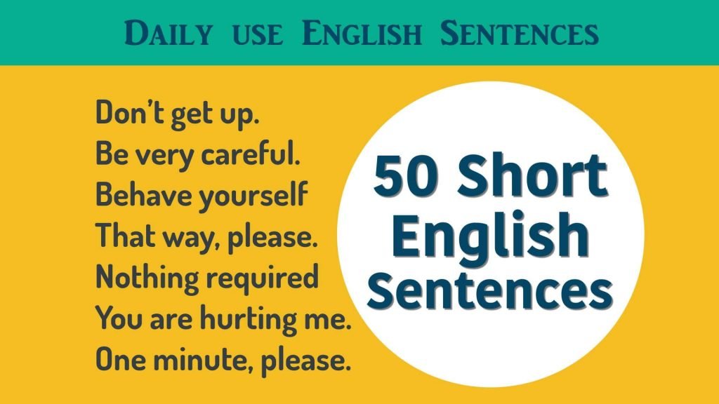 50 Short English Sentences For Beginners website