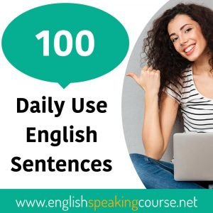 100 Daily Use English Sentences for beginners - English Sentences