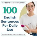 100 English Sentences For Daily Use