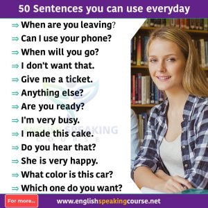 50 Daily use English Sentences - English Sentences