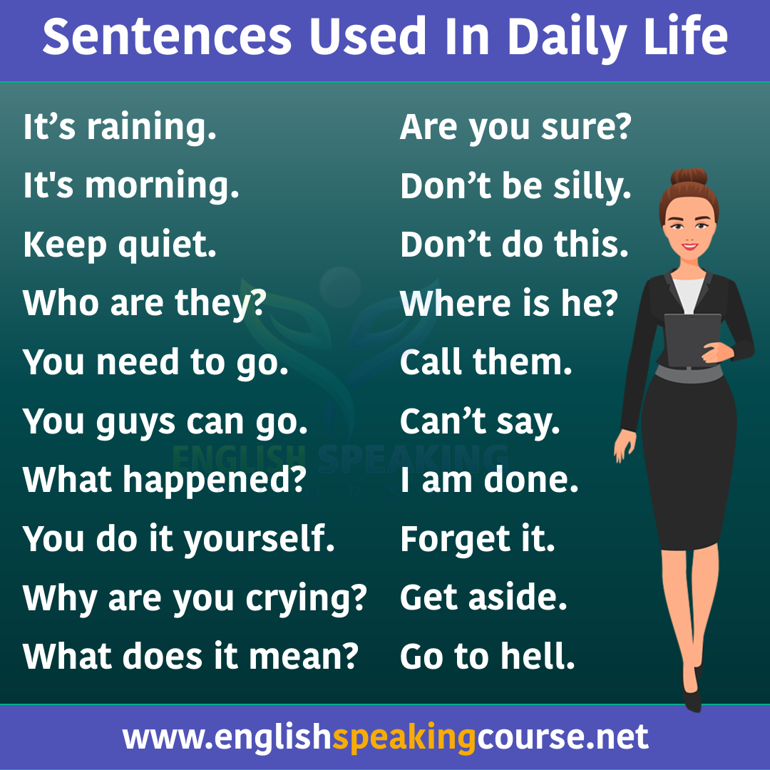 Learn 50 English Speaking Practice Sentences - English Sentences