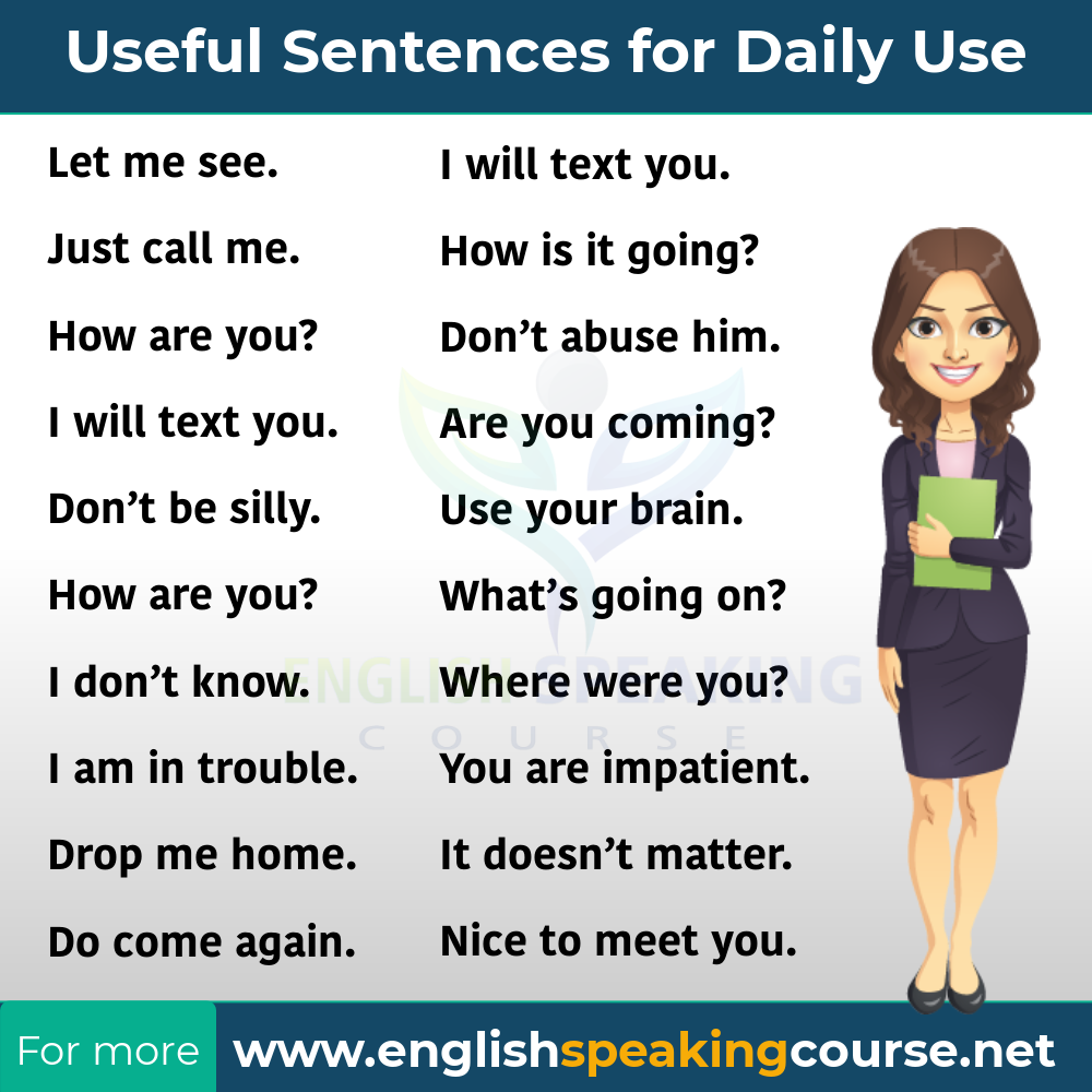 100 English phrases for daily use