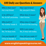 100 Daily use Questions & Answers