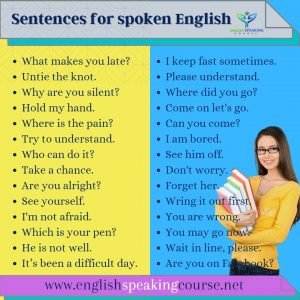 100 Daily speaking English sentences - English Sentences