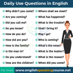 50 Daily Use Questions in English