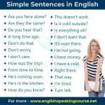 Simple Sentences in English for Beginners
