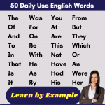 50 Daily Use English Words for Beginners -01