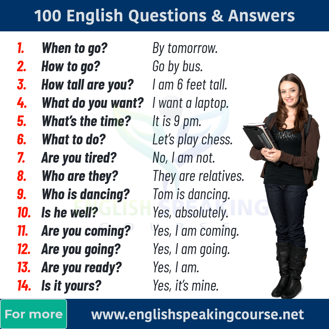 English Questions & Answers - English Speaking Course -01