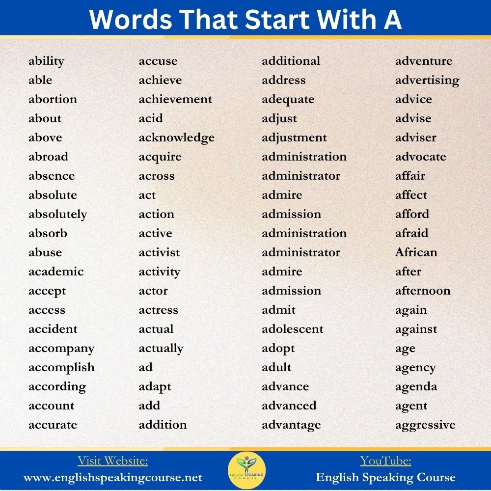 Words-That-Start-With-A-English-Speaking-Course